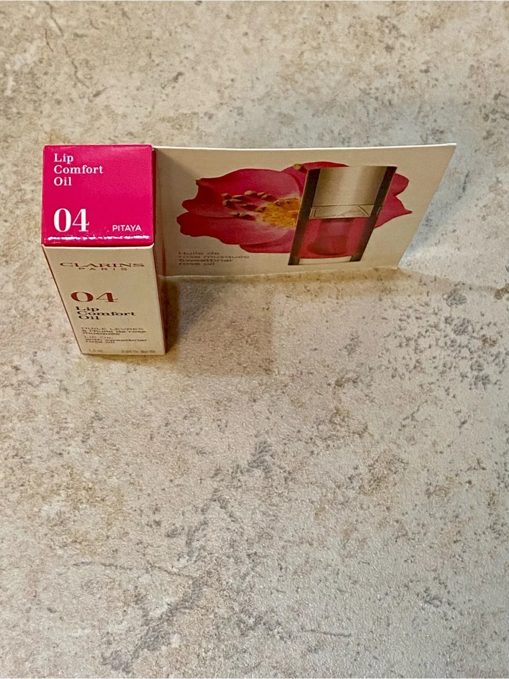 New Clarins Lip Comfort Oil 04 Pitaya Lip Gloss